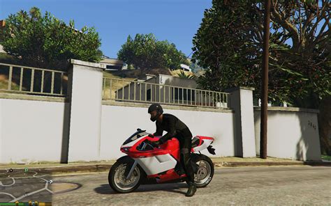 Black Modern Motorcycle Outfit For Franklin Gta5