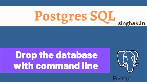 Drop Database Postgres Command Line A Comprehensive Guide