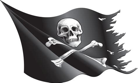 Pirate Flag Vector Images Over