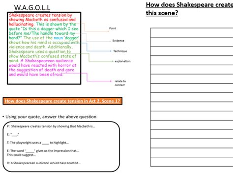 Macbeth Dagger Scene booklet | Teaching Resources