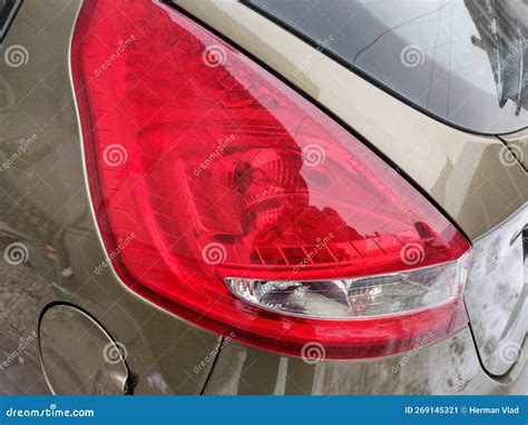 The back lights of a car stock image. Image of light - 269145321