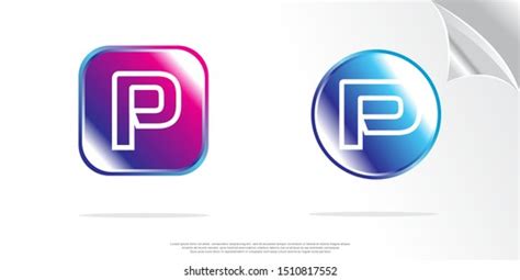 Set 3d Letter P Logo Modern Stock Vector (Royalty Free) 1510817552 ...