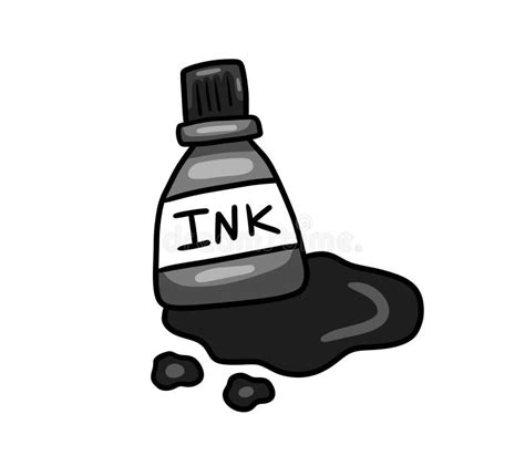 Spilled Ink Bottle Stock Illustrations 96 Spilled Ink Bottle Stock