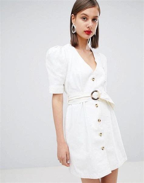 Imagealternatetext White Denim Dress Ireland Fashion Moderne Outfits