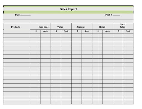 Free Printable Sales Report Templates PDF Word Excel Daily Monthly