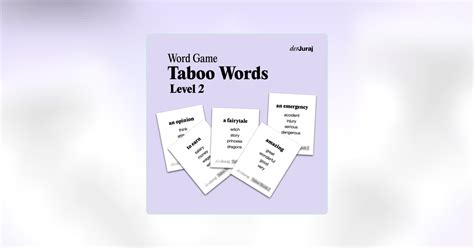 Produkt Taboo Words Game Level 2