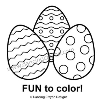 Easter Egg Clip Art | Black and White by Dancing Crayon Designs | TPT