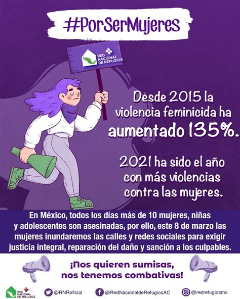 Red Nacional De Refugios Ac On Twitter La Violencia Feminicida Ha