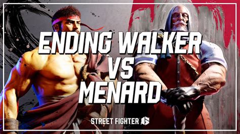 SF6 EndingWalker Ryu Vs MenaRD JP Street Fighter 6 YouTube