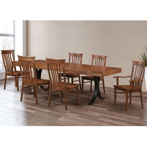 Delaney Amish Dining Room Set Rough Sawn Elegance Cabinfield