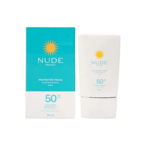 Protector Solar Facial Spf50 Nude Cibermake Tienda De Maquillaje Colombia