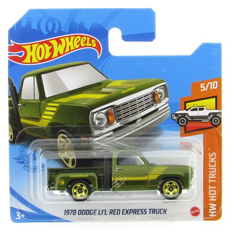 Hot Wheels Hw Hot Trucks Dodge Li L Red Express Truck