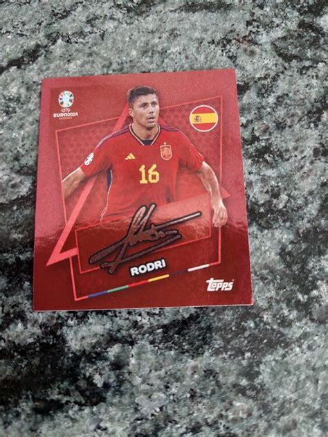 Topps Euro Esp Sp Rodri Mit Unterschrift Kaufen Auf Ricardo