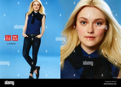 2010s Uk Uniqlo Magazine Advert Stock Photo Alamy