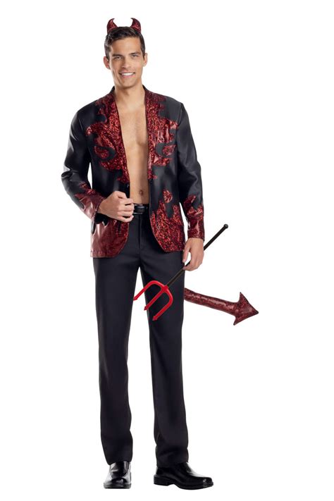 Handsome Devil Costume, Mens Devil Halloween Costume – 3wishes.com