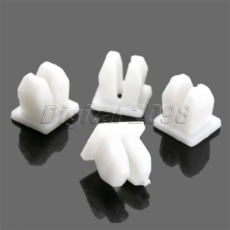 Yetaha 50pcs 5mm Hole Auto Fastener White Car Plastic Push Rivet Fender Clips Universal Fender