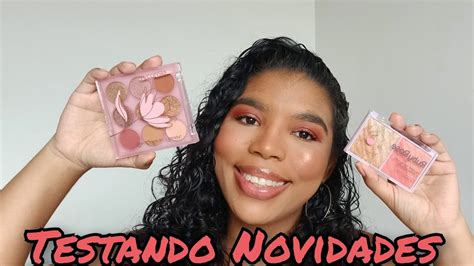 Testando Paletas Be Like A Flower De Sp Colors Paleta De Blush E