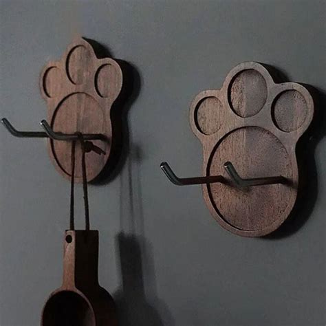 Ручка для кофе без перфорации Крючок для хранения Кошачья лапа Нижний ...