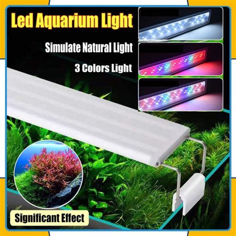 Rows Super Slim Led Aquarium Light Aquatic Plant Extensible Waterproof