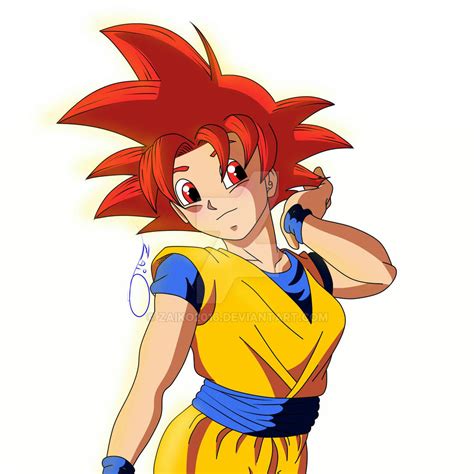 Goku Female Ssg By Zaiko2016 On Deviantart