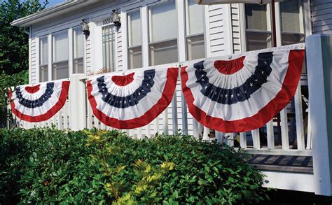 Evergreen Flag Medium Pleated Patriotic American Flag