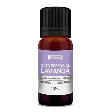 Óleo Essencial Lavanda Farmax 100 Puro 10ml Óleos Essenciais