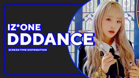 Izone 아이즈원 D D Dance Screen Time Distribution Youtube