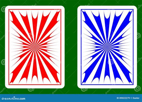 Playing Card Back Stock Vector Illustration Of Pattern 89022279