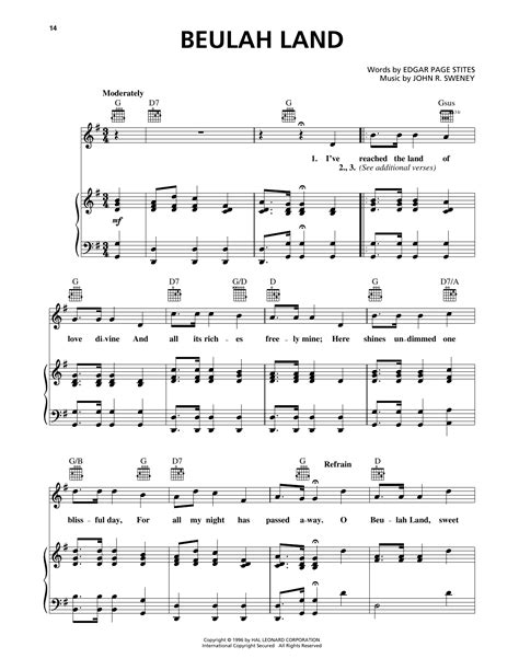 Beulah Land Chords 8