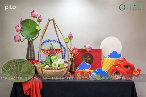 goi  trang tri trung thu cho van phong tai nha voi goc nho dep don gian