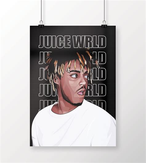 Juice Wrld 999 Art Poster Print Heavy Metal Legend Poster Etsy