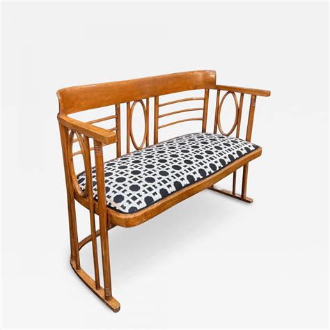 Wiener Werkstätte Bentwood settee bench by Joseph Hoffmann