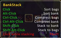 Bankstack Bags Bank Inventory World Of Warcraft Addons