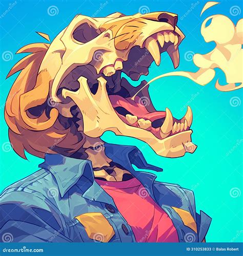 Bone-Chilling Creature: the Ultimate Monster Character Illustration