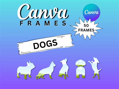 Dog Canva Frames Fully Editable Perfect For Dog Breeders Trainers