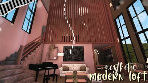 Bloxburg Aesthetic Modern Loft Speedbuild Youtube