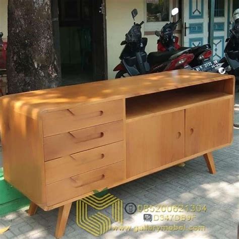 Jual Nakas Buffet Tv Minimalis Meja Tv Cabinet Retro Kayu Jati Di