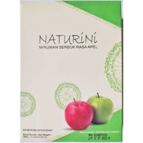 Jual Minuman Serbuk Rasa Apple Naturini Isi 15 Sachet Segel Shopee