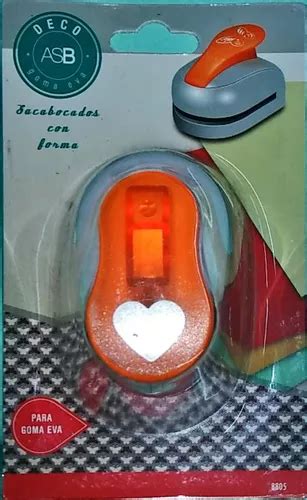 Sacabocados Corazon Goma Eva Asb Mm Profesional Mercadolibre