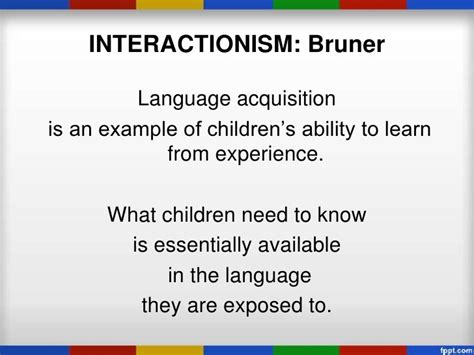 First Language Acquisition Interactionism