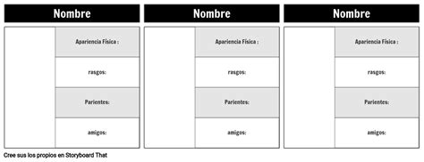 Modelo De Campos Do Mapa De Caracteres Storyboard Images And Photos