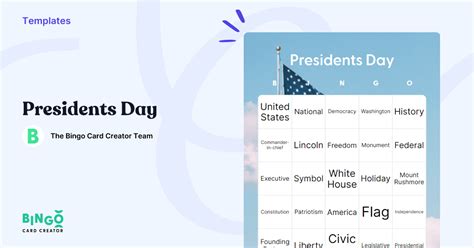 Presidents Day Bingo: Printable & Customizable - Bingo Card Creator