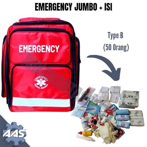 Tas Emergency Kit Merah Isi Type B Tas Emergency Jumbo Isi First