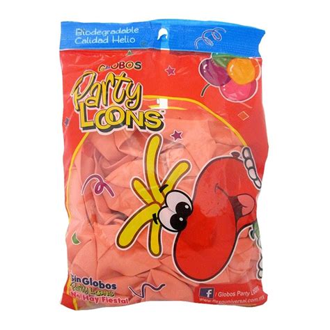 Bolsa De Globos Party Loons Color Coral Pzas Walmart