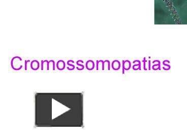 Cromossomopatias presentation | free to view
