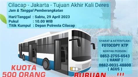 Polresta Cilacap Siapkan 10 Bus Untuk Program Arus Balik Gratis Tujuan