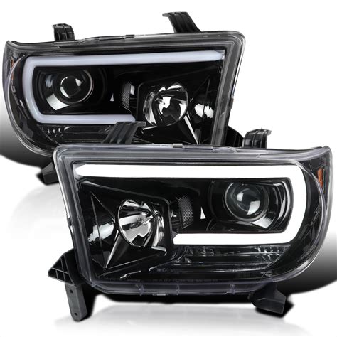 Spec D Tuning Led Light Bar Jet Black Housing Clear Lens Projector