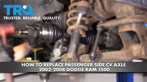 How To Replace Passenger Side Cv Axle Dodge Ram Youtube