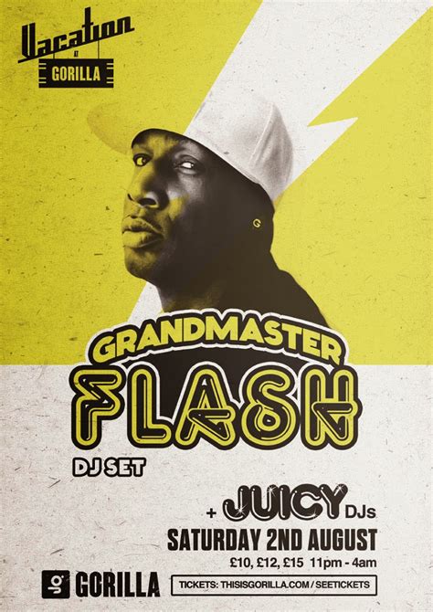 Grandmaster Flash poster - Fonts In Use