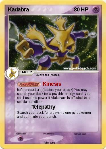 Pokémon Kadabra 72 72 - Kinesis - My Pokemon Card